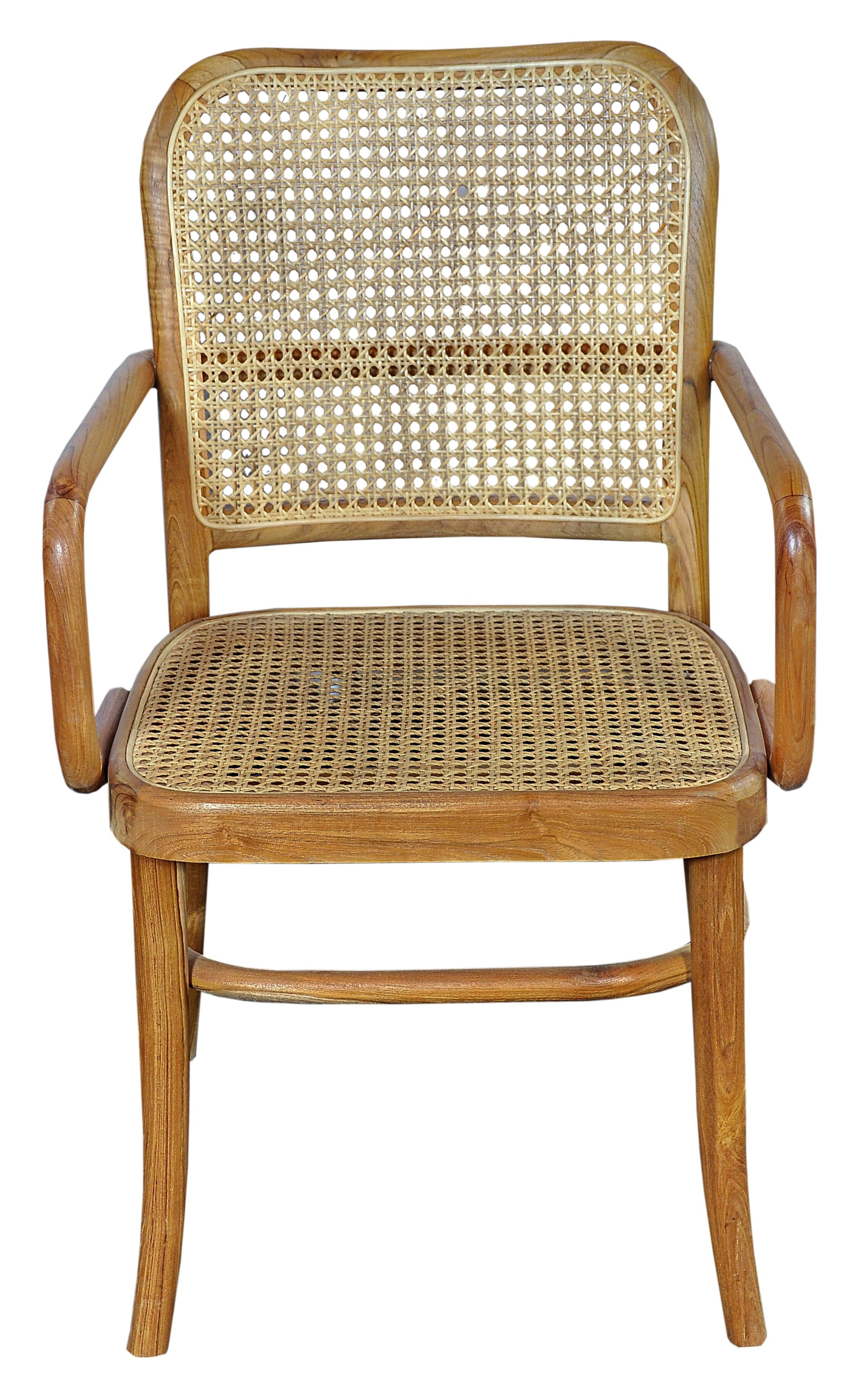 Artistiq Eetkamerstoel 'Takeshia' met armleuning, Teak en rotan