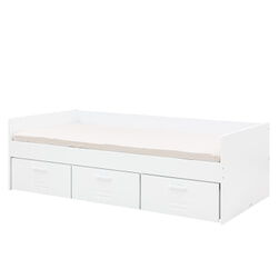 Bopita Bedbank 'Locker' 90 x 200cm, kleur wit