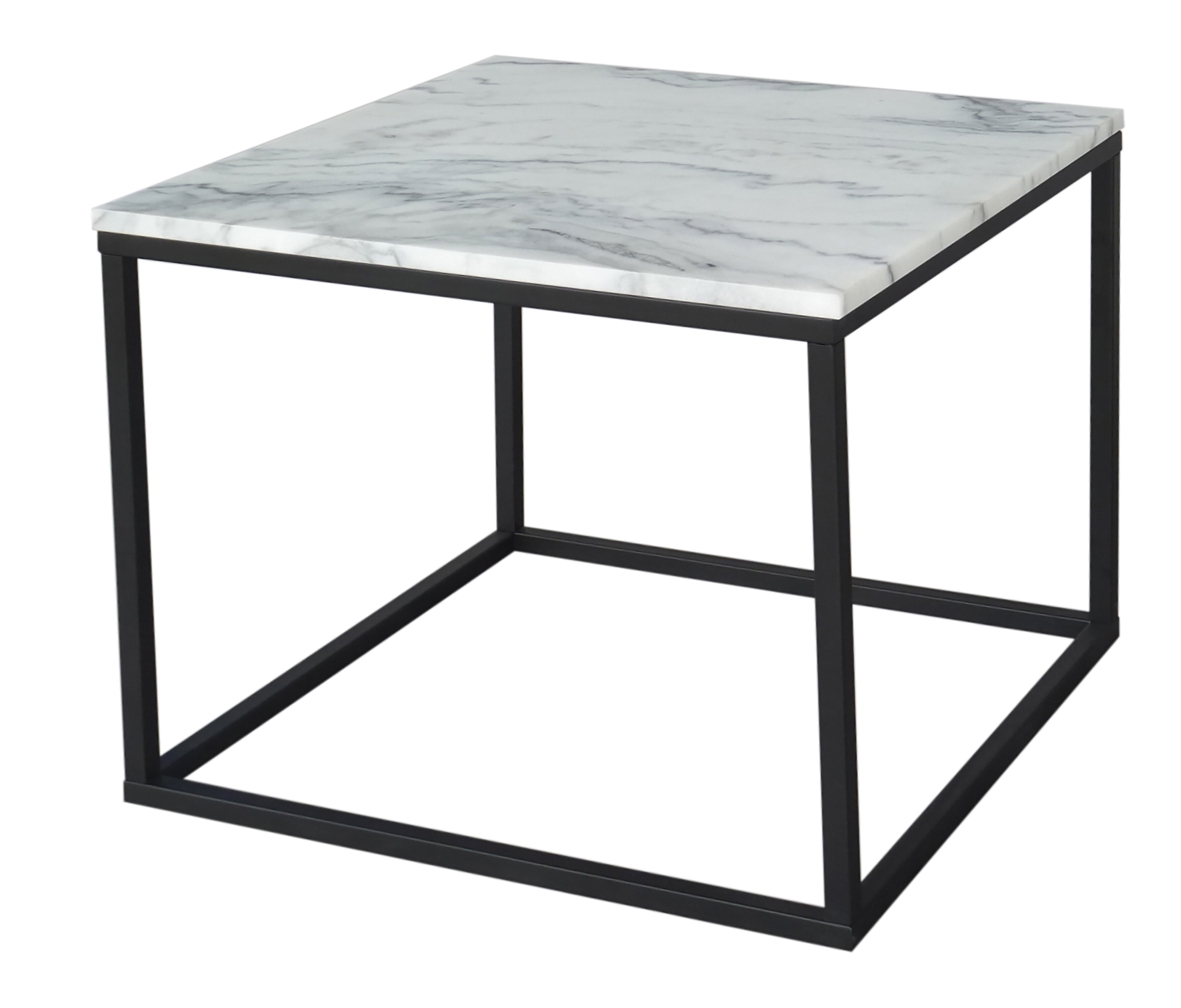 Artistiq Salontafel 'Sadi' 60 x 60cm, wit marmer