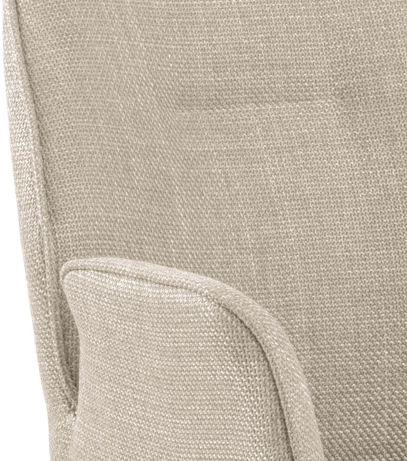 Bendt Draaibare Eetkamerstoel 'Chandler' Stof, kleur Beige