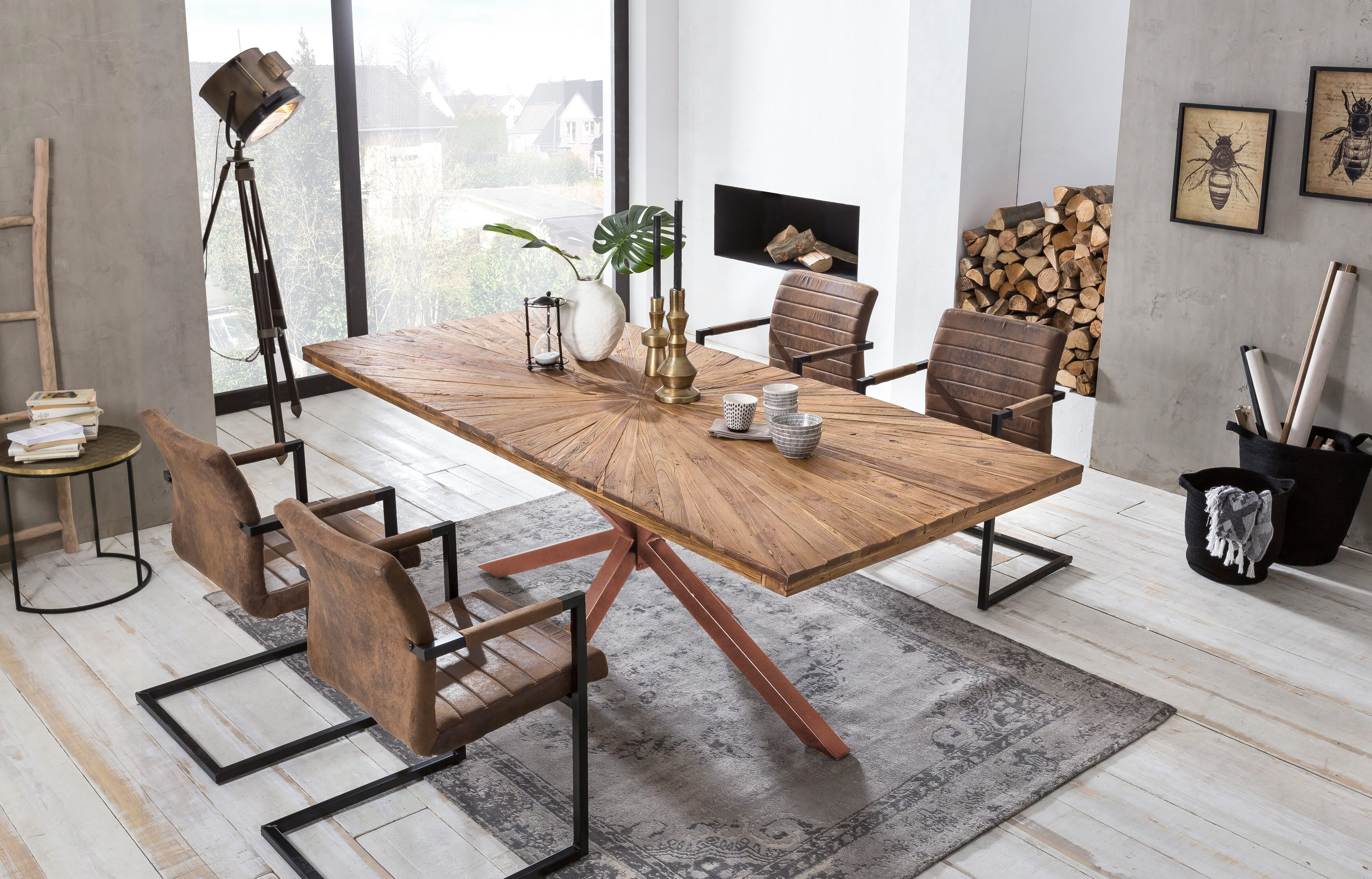 Artistiq Eettafel 'Latonja' Teakhout, 160 x 90cm, kleur Bruin