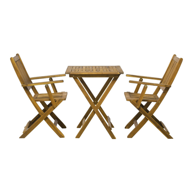 Artistiq Tuinset 'Larissa' 2 stoelen + 1 tafel, Acaciahout