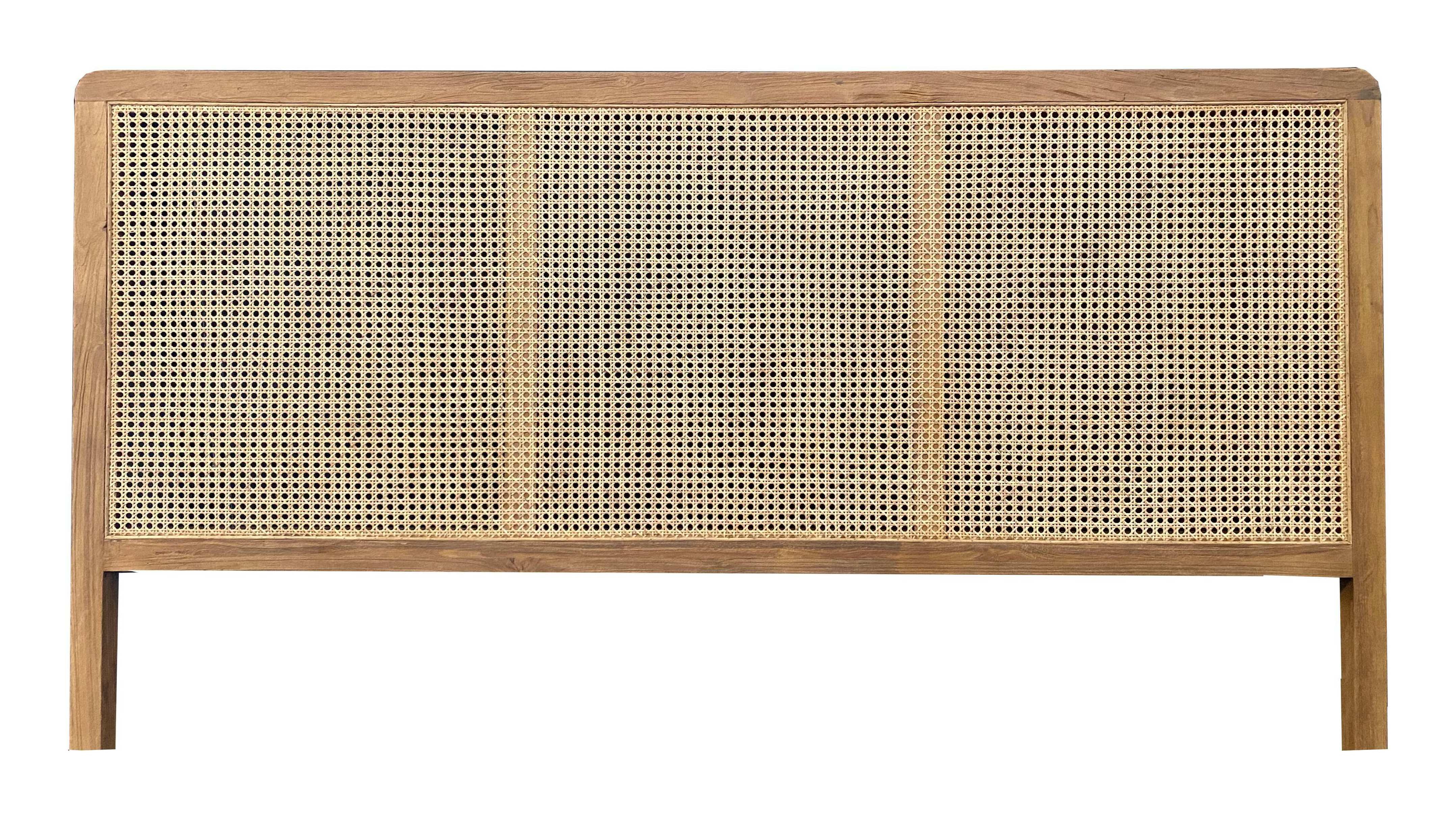 Artistiq Hoofdbord 'Shakina' Teakhout en rotan, 200 x 120cm