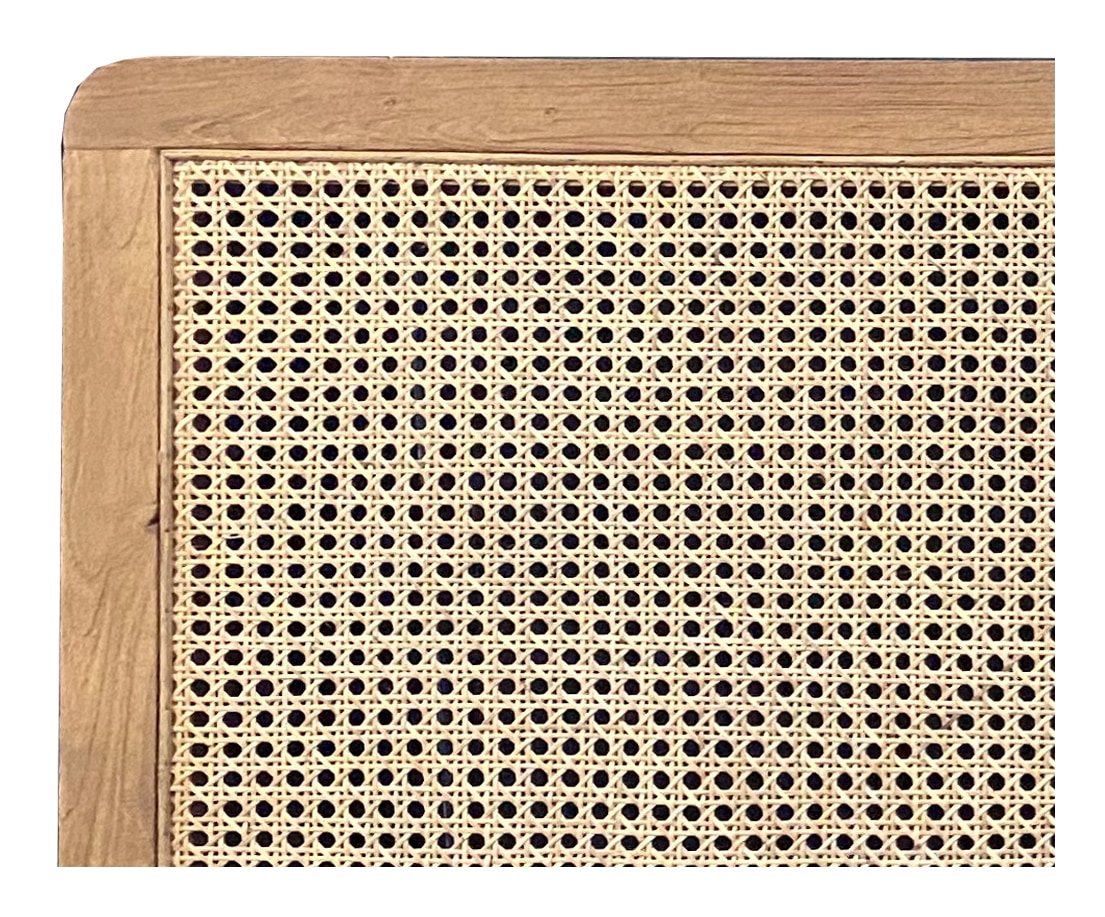 Artistiq Hoofdbord 'Shakina' Teakhout en rotan, 200 x 120cm