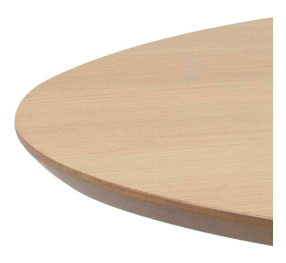 Bendt Ronde Eettafel 'Torkil' Ø105cm, kleur Naturel/Zwart