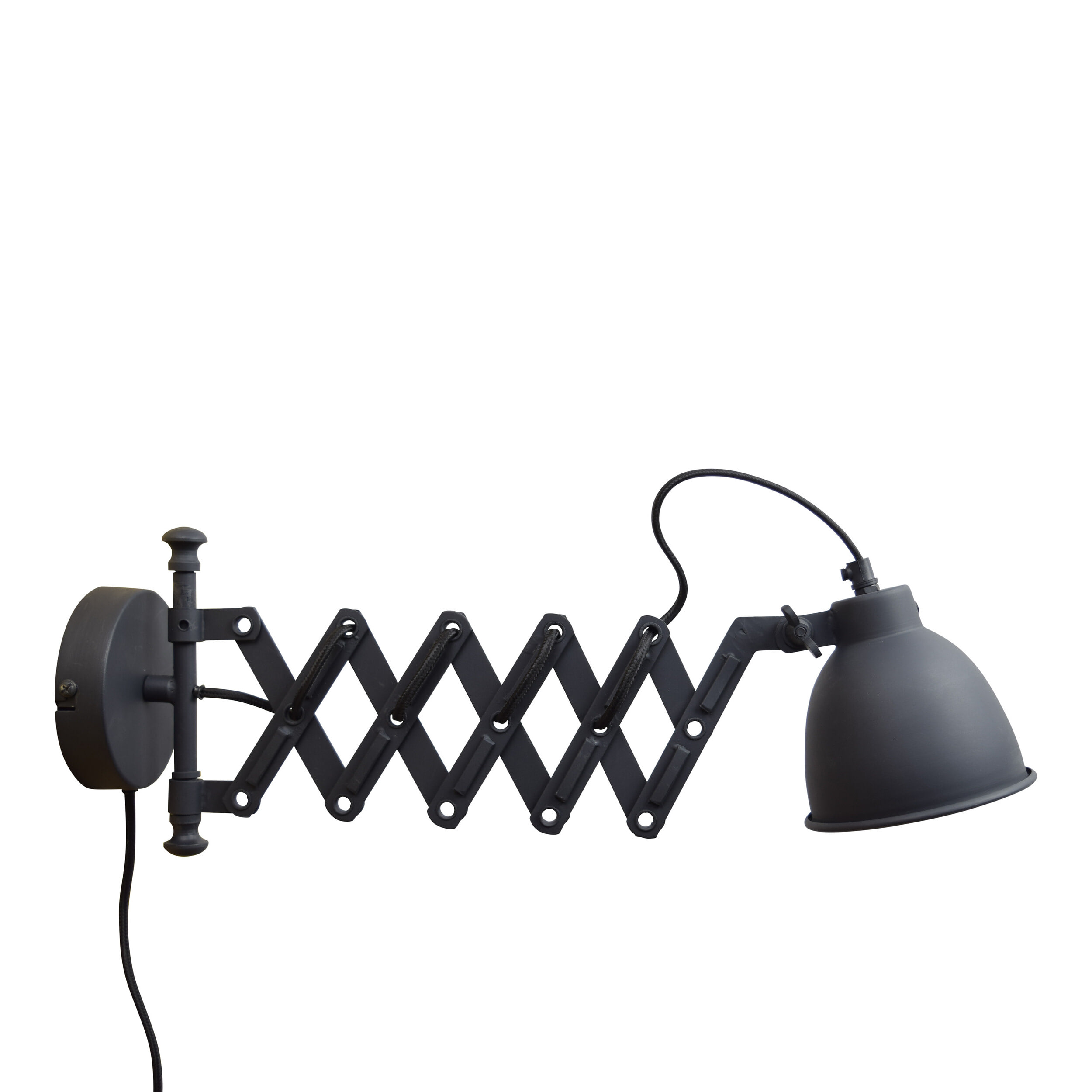 Urban Interiors wandlamp 'Harmonica' Ø12cm, kleur Vintage Black