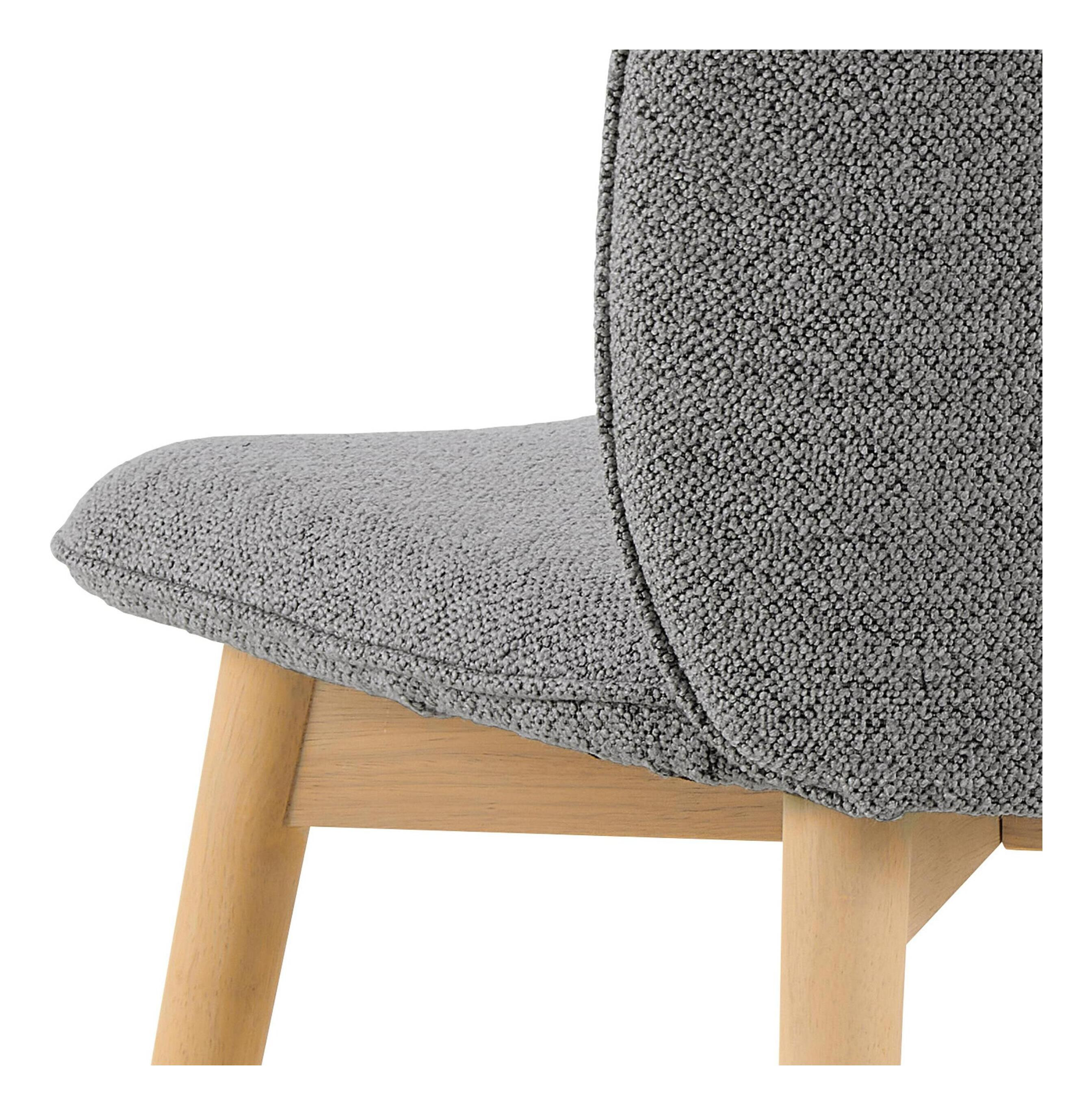 Bendt Eetkamerstoel 'Tijn' Bouclé, kleur Grijs