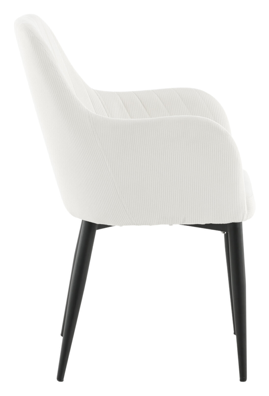 Nohr Eetkamerstoel 'Clenton' Rib, kleur Wit