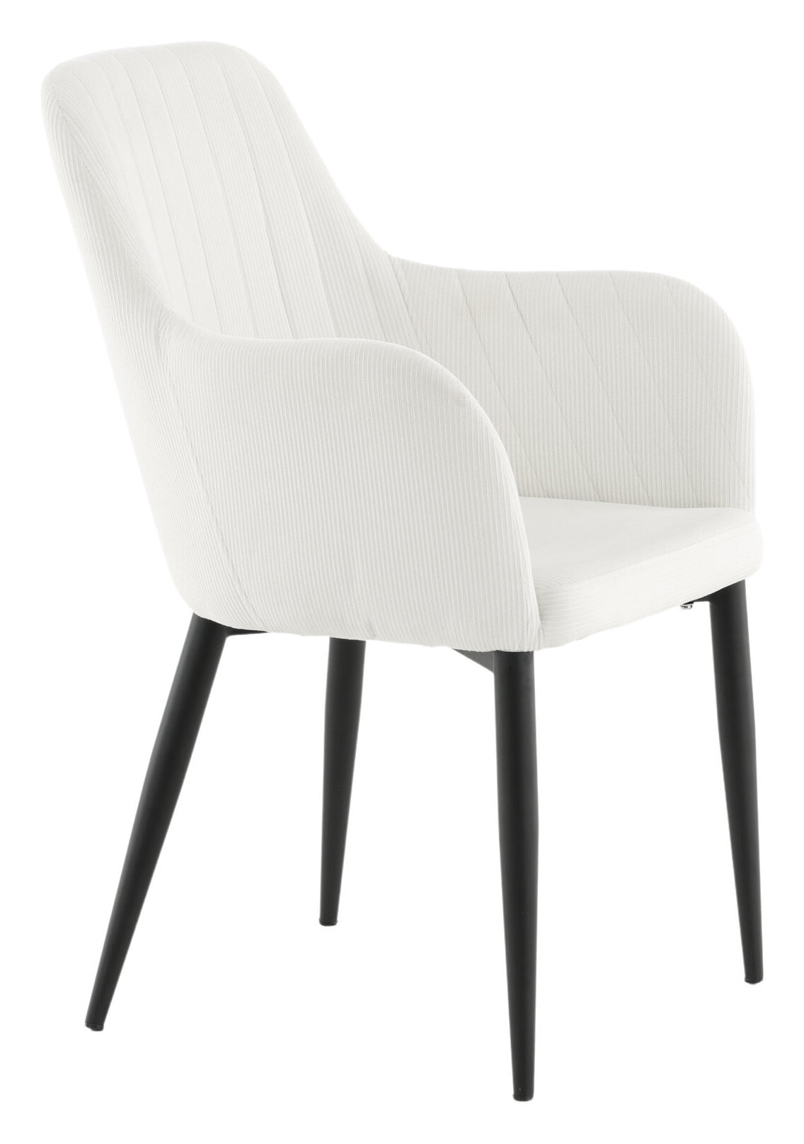 Nohr Eetkamerstoel 'Clenton' Rib, kleur Wit
