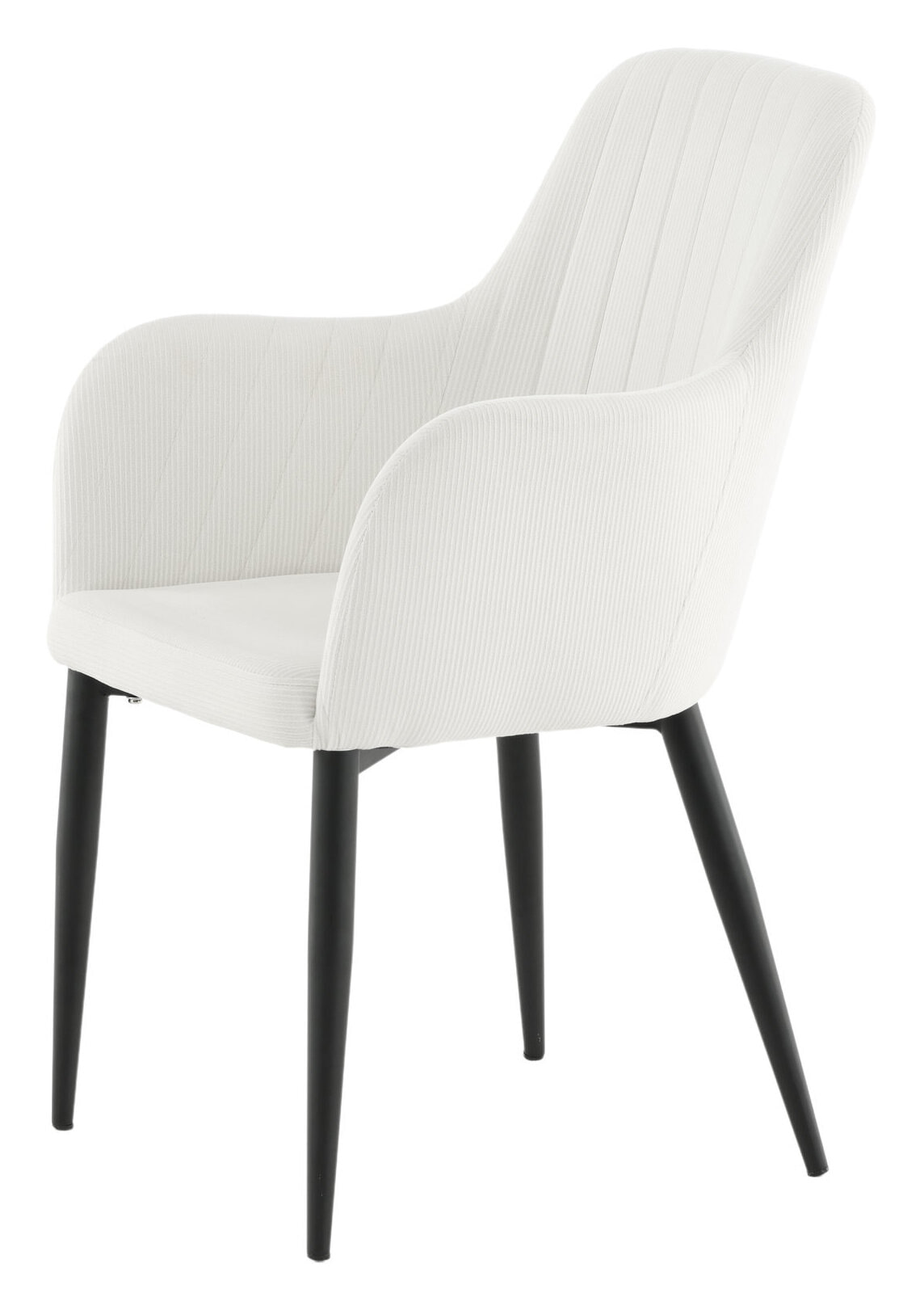 Nohr Eetkamerstoel 'Clenton' Rib, kleur Wit