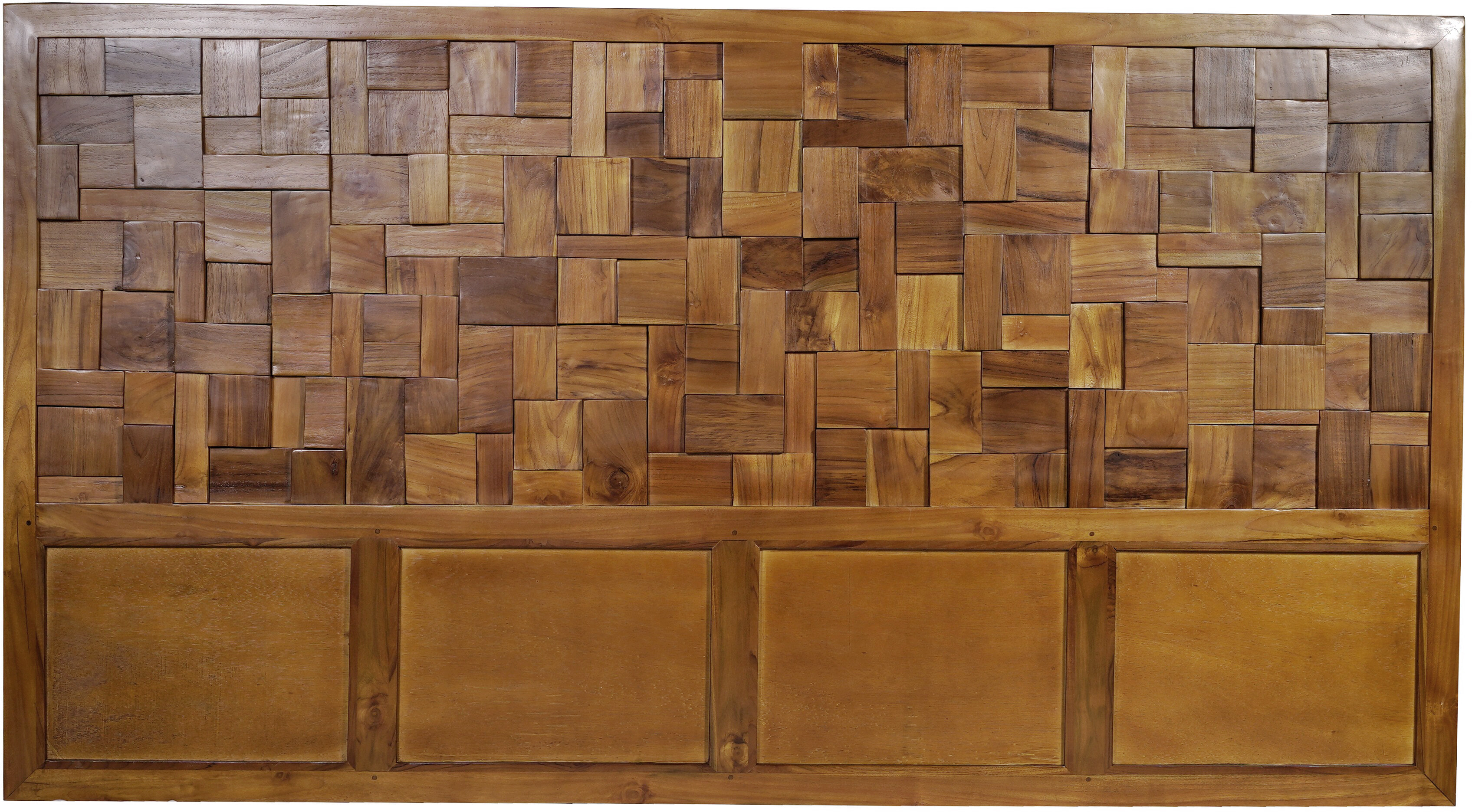 Artistiq Hoofdbord 'Dionisios' Teakhout, 220 x 120cm