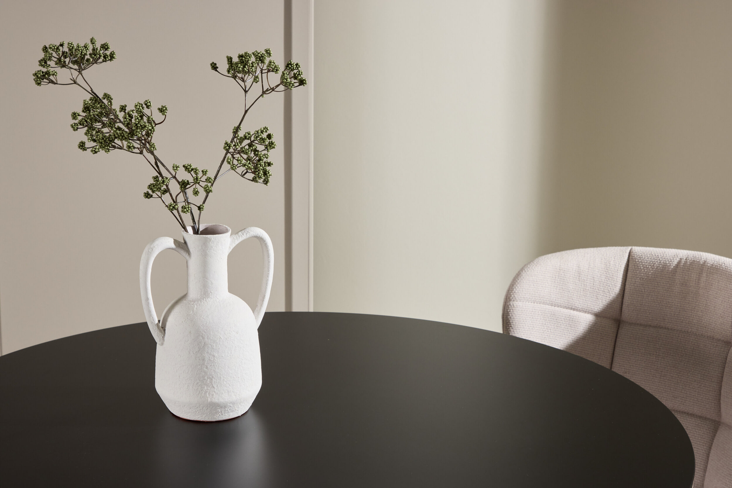 Nohr Ronde Eettafel 'Quennel' 100cm, MDF, kleur Zwart