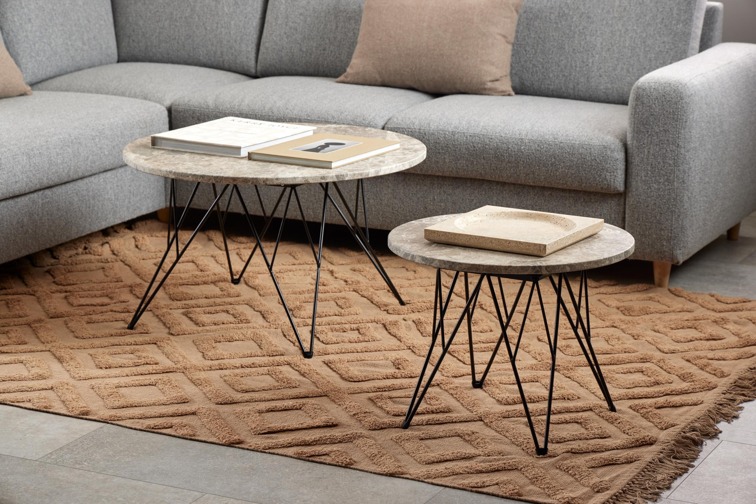 Bendt Ronde Salontafel 'Nadia' Marmer, 55cm