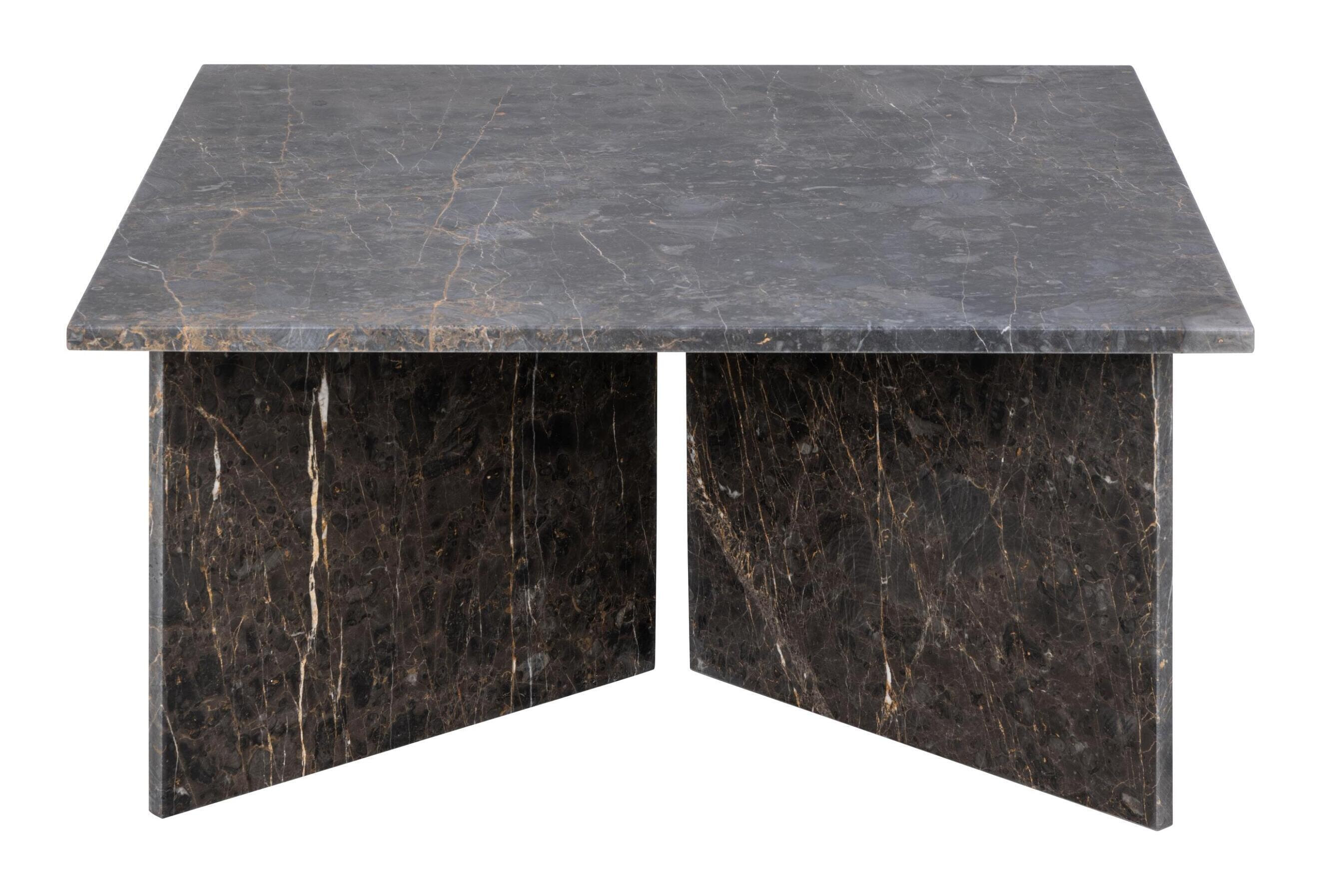 Bendt Vierkante Salontafel 'Shaunika' Marmer, 90 x 90cm, kleur Grijs/Bruin