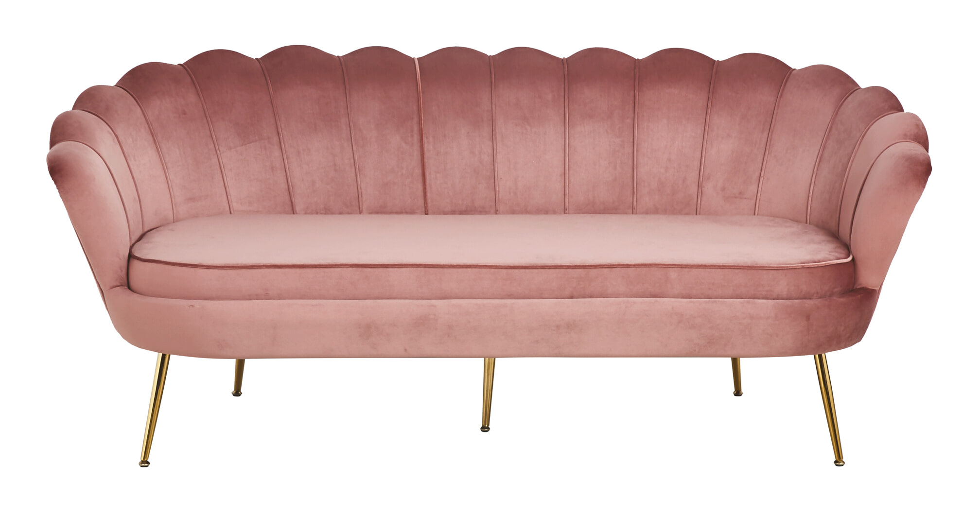 Artistiq 3-zitsbank 'Libby' Velvet, kleur roze