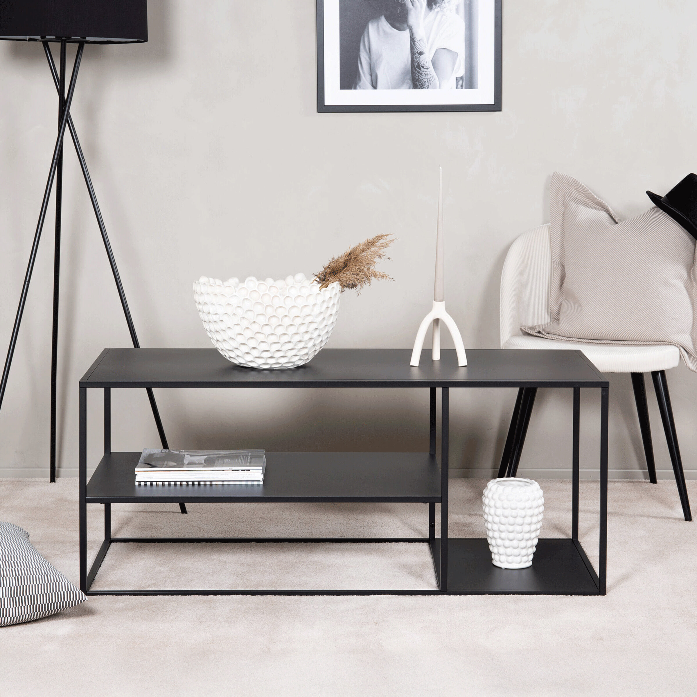 Nohr Salontafel Keonte 120 x 50cm - Zwart