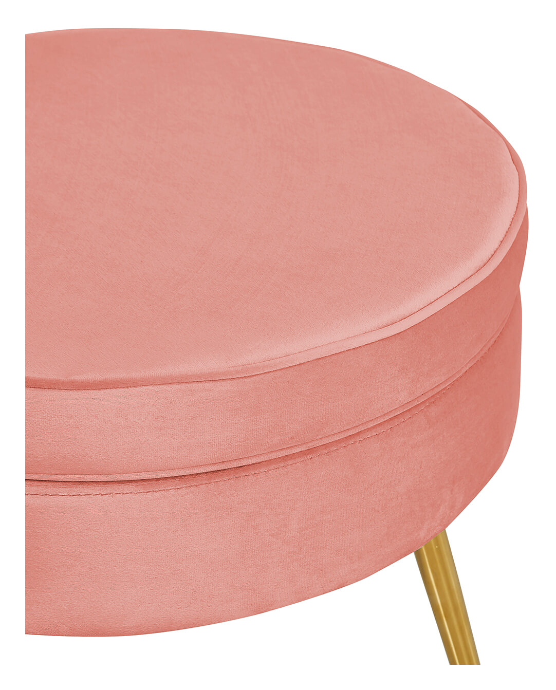 Artistiq Poef 'Andres' Velvet, kleur roze