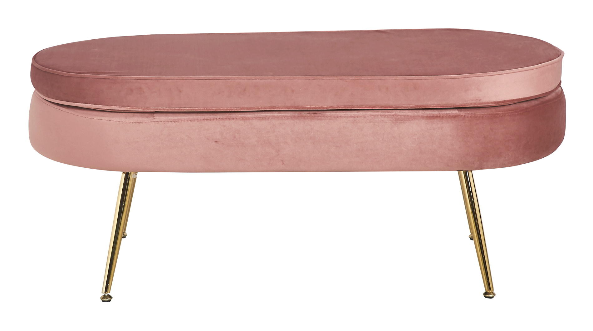 Artistiq Hocker 'Loulou' Velvet, kleur Roze