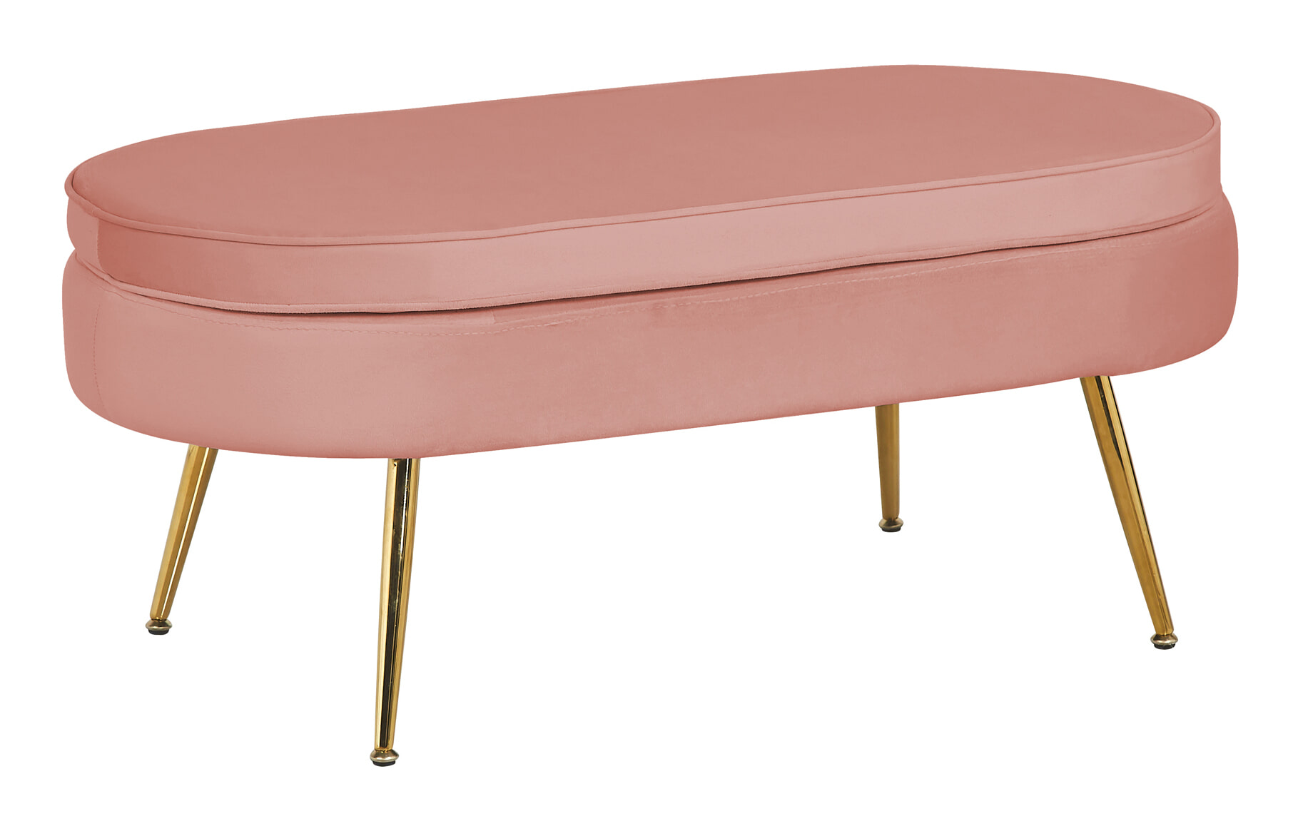 Artistiq Hocker 'Loulou' Velvet, kleur Roze