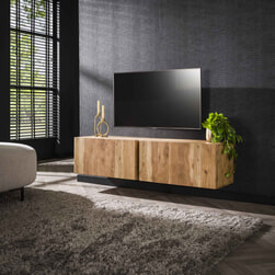 LifestyleFurn Hangend TV-meubel 'Matrice' Acaciahout, 150cm