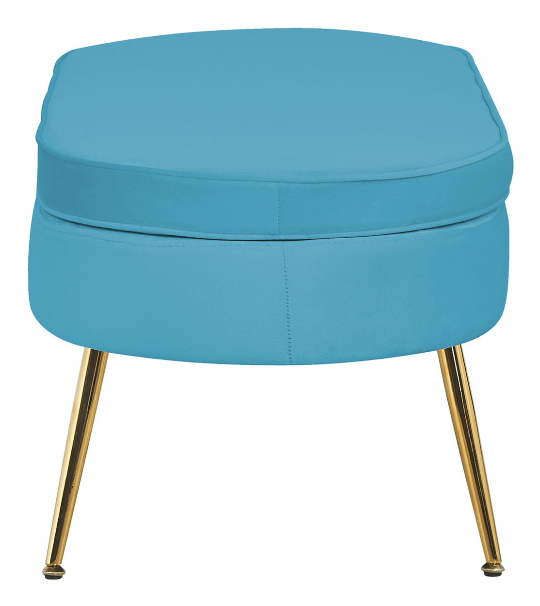 Artistiq Hocker 'Loulou' Velvet, kleur Blauw