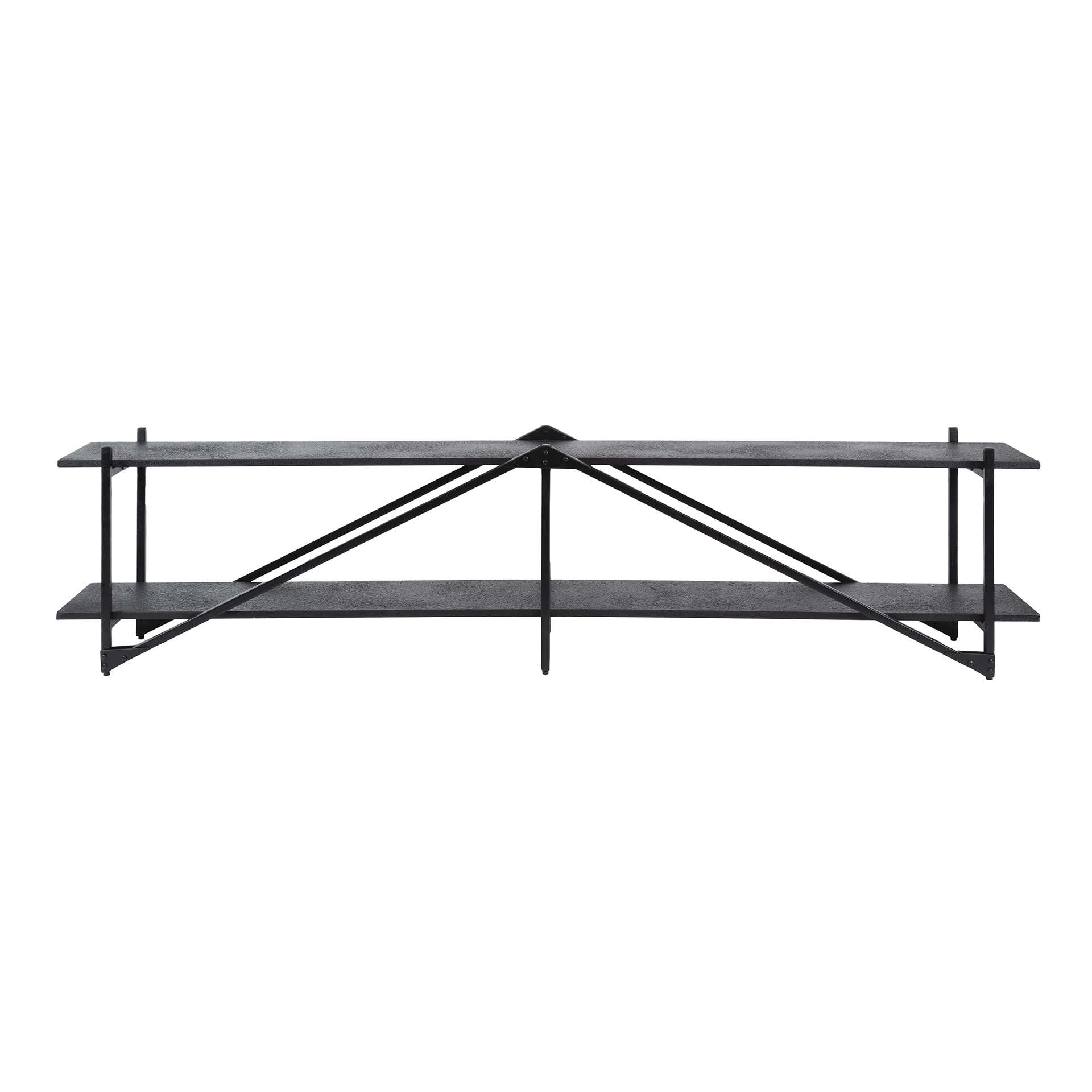 LifestyleFurn TV-meubel 'Jerrod' Liquid metal, 220cm