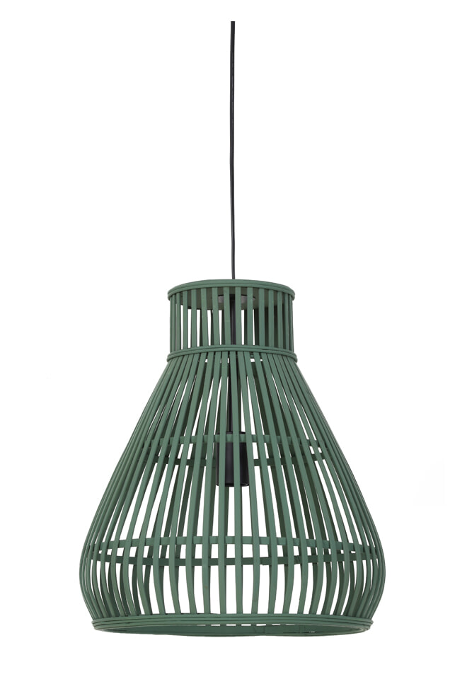 Light & Living Hanglamp 'Timaka' 37cm, rotan groen, kleur