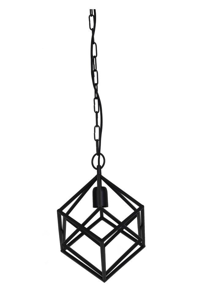 Light & Living Hanglamp 'Drizella' 26cm, mat zwart