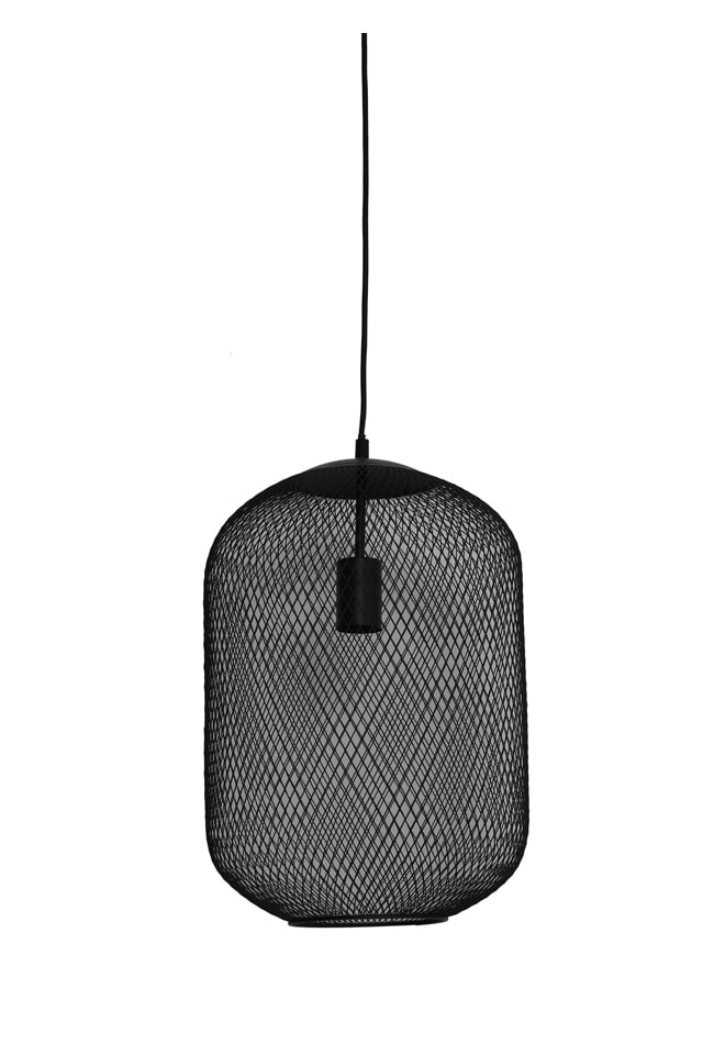 Light & Living Hanglamp 'Reilley' 30cm, kleur Mat Zwart Light & Living Hanglamp 'Reilley' 30cm, kleur Mat Zwart