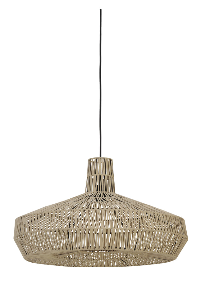 Light & Living Hanglamp 'Masey' 59cm, leer naturel