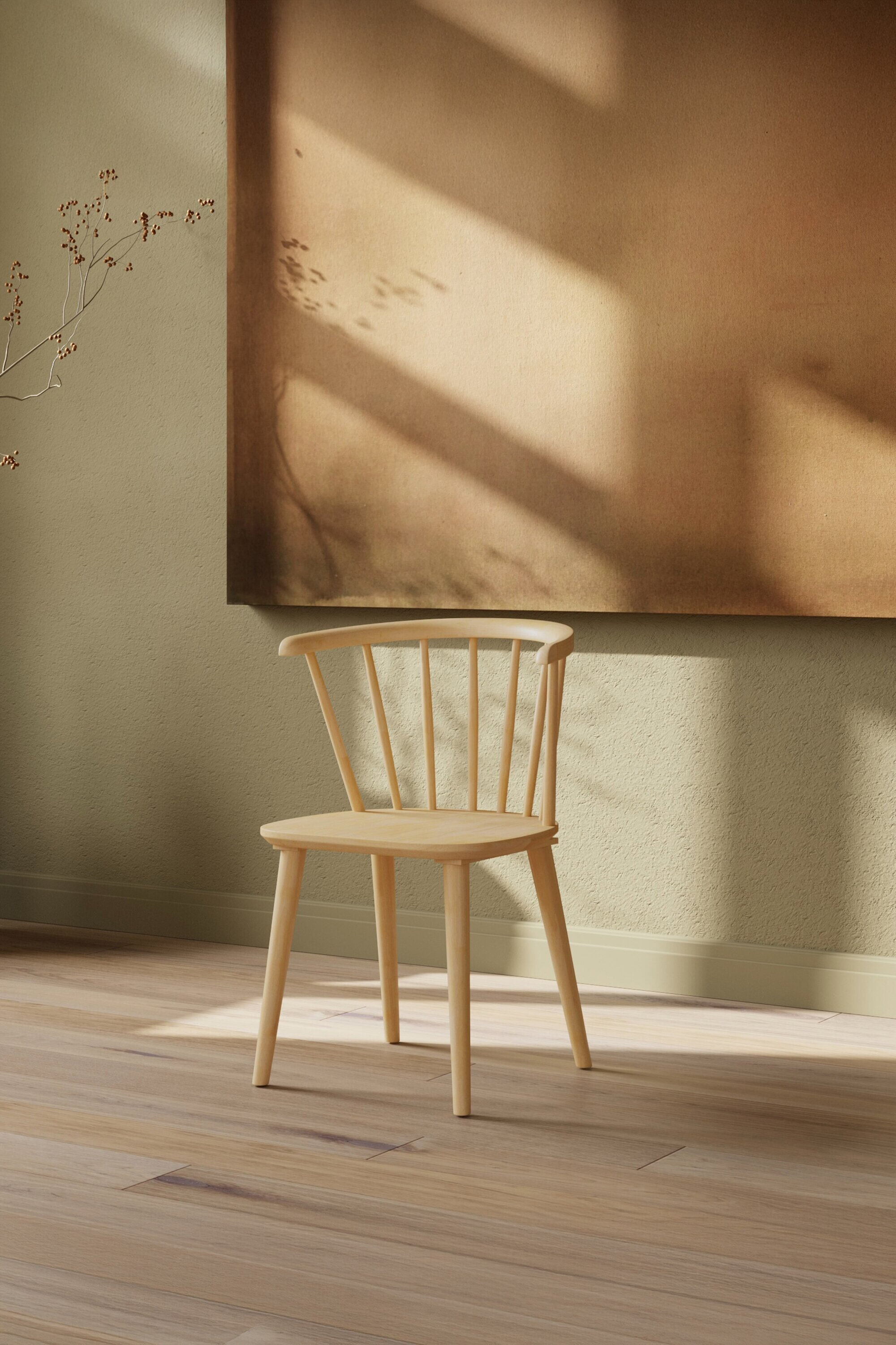 Nohr Eetkamerstoel Araseli Rubberhout - Naturel