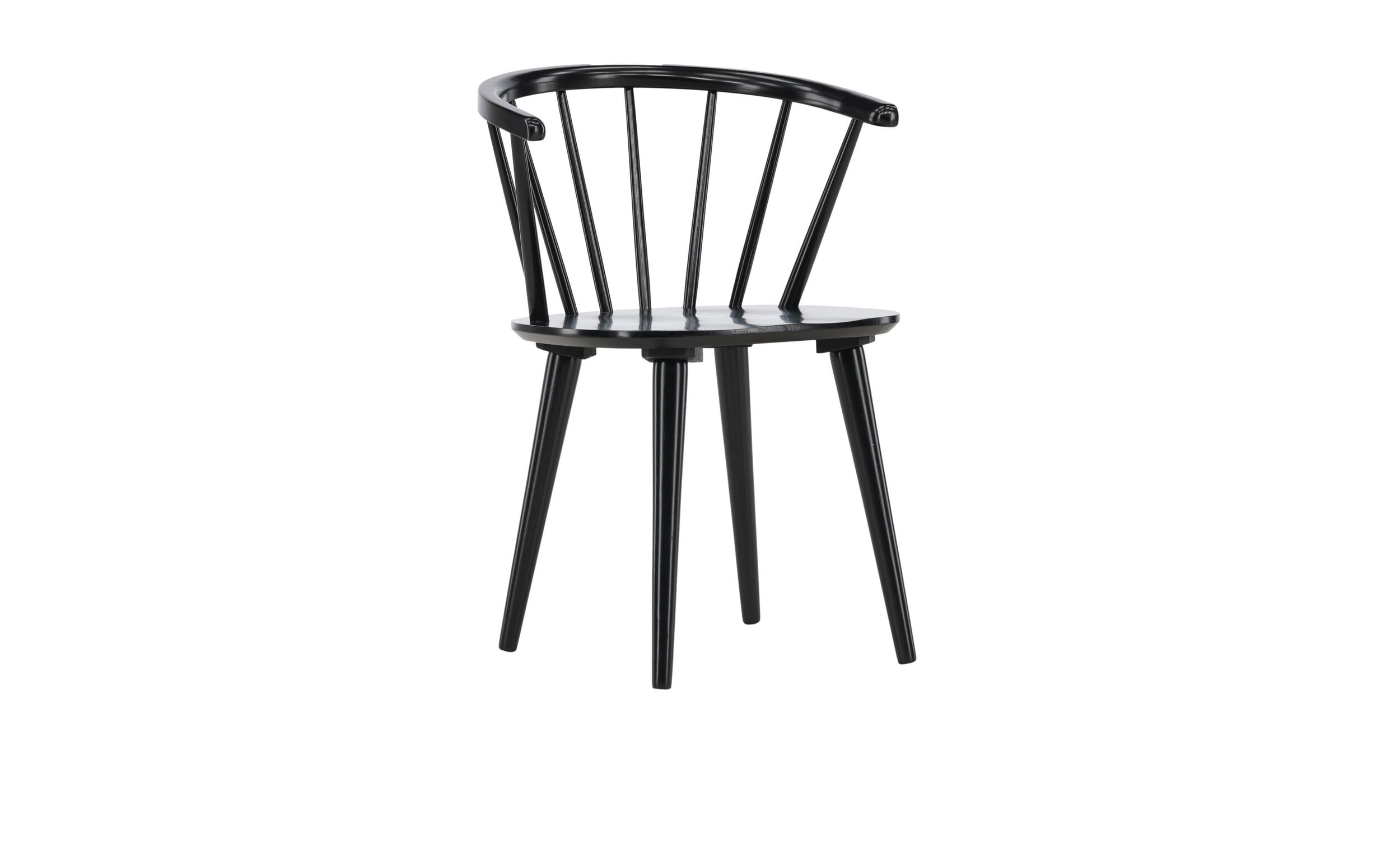 Nohr Eetkamerstoel 'Araseli' Rubberhout, kleur Zwart