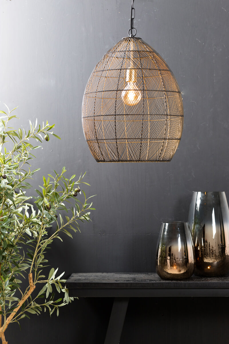 Light & Living Hanglamp 'Meya' 40cm, kleur Zwart