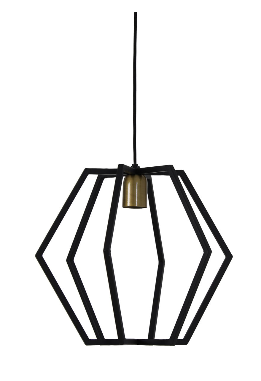 Light & Living Hanglamp 'Bresca' 35cm, kleur Mat Zwart
