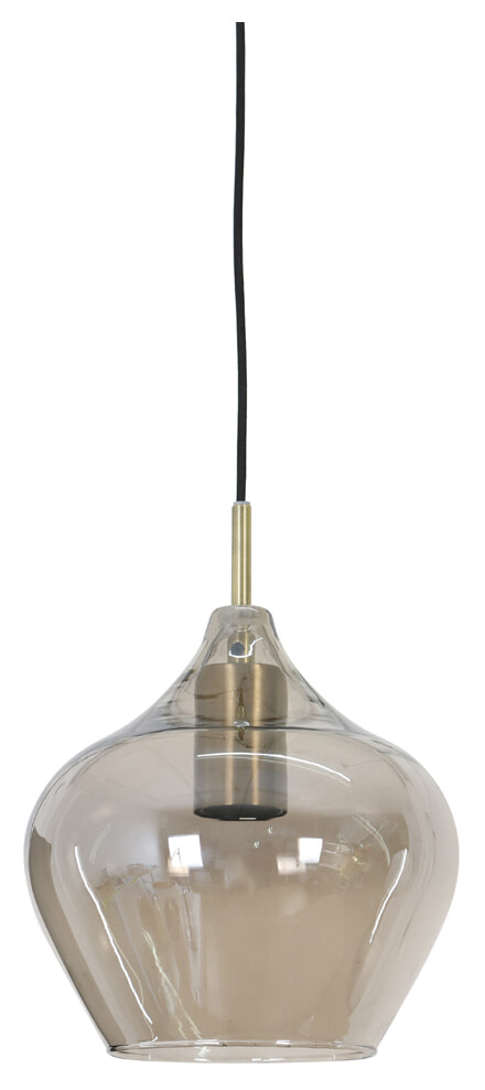 Light & Living Hanglamp 'Rakel' kleur Antiek Brons / Smoke, Ø20cm