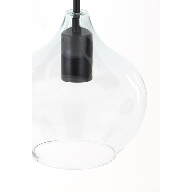Light & Living Hanglamp 'Rakel' 5-Lamps, kleur Mat Zwart