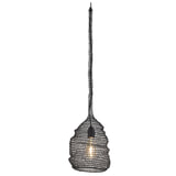 Light & Living Hanglamp 'Alons' 22cm, gaas mat zwart