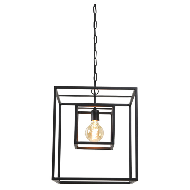 Light & Living Hanglamp 'Kyvos', mat zwart