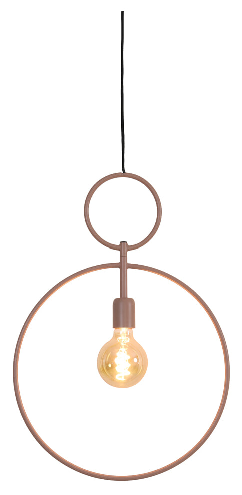 Light & Living Hanglamp 'Dorina' 40cm, oud roze