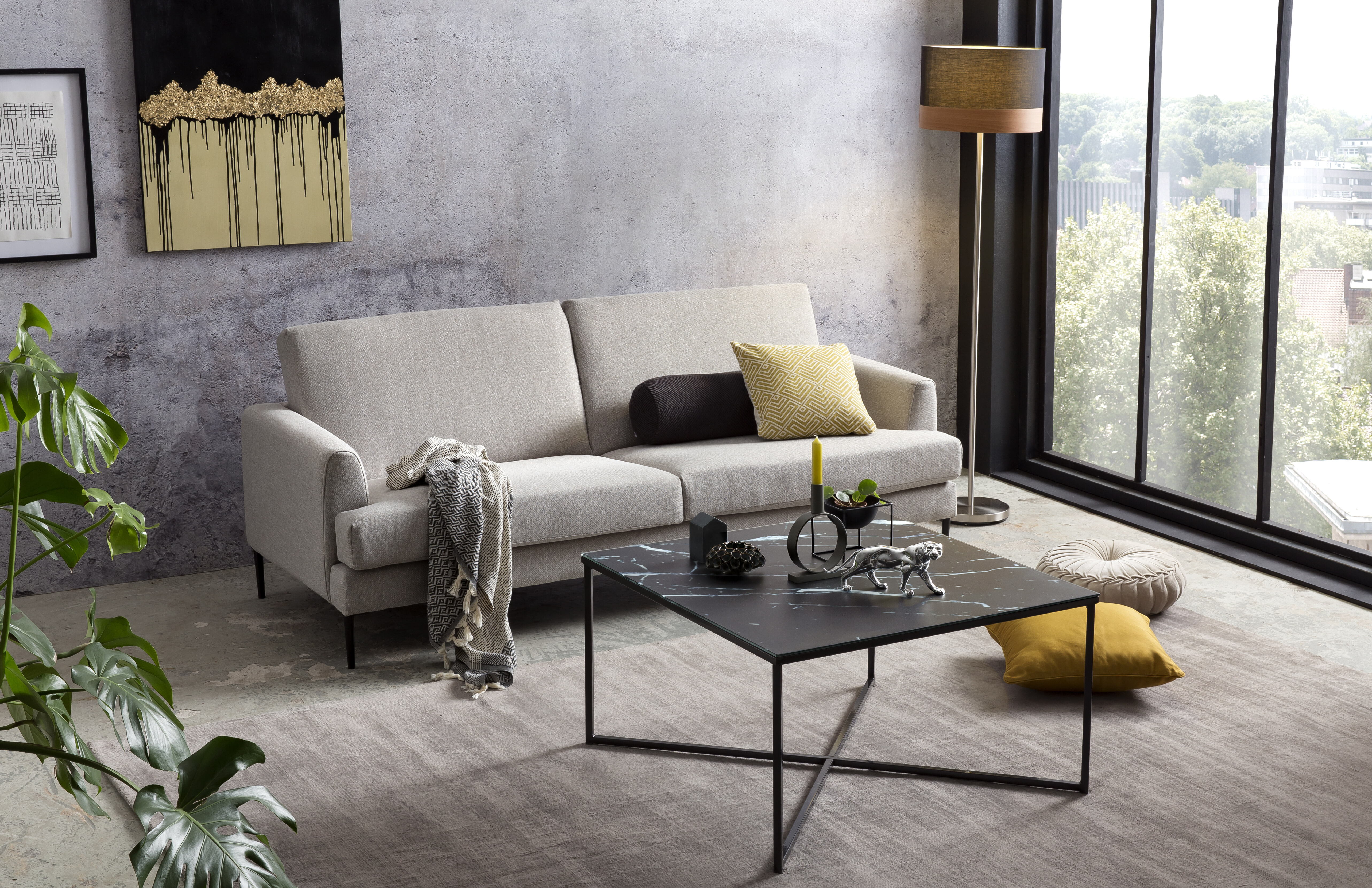Artistiq Vloerlamp 'Niko' 150cm hoog, kleur Zwart
