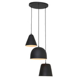 Light & Living Hanglamp 'Sphere' 3-Lamps, kleur Mat Zwart