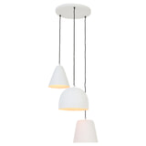 Light & Living Hanglamp 'Sphere' 3-Lamps, kleur Mat Wit