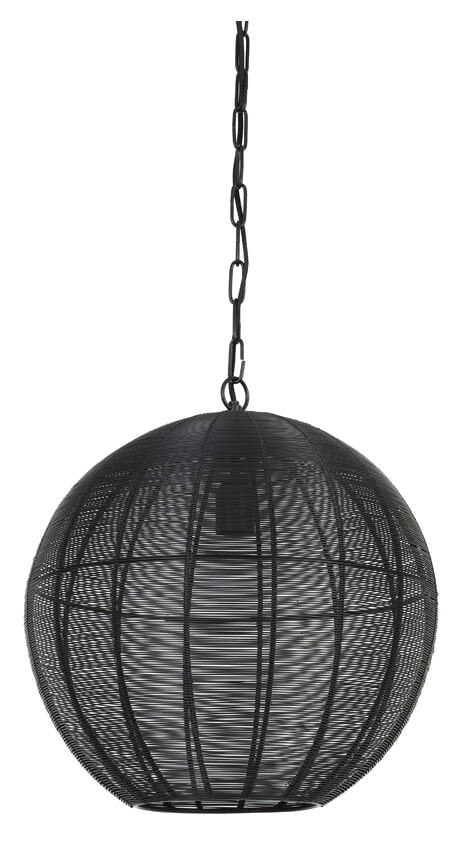 Light & Living Hanglamp 'Amarah' 40cm, mat zwart
