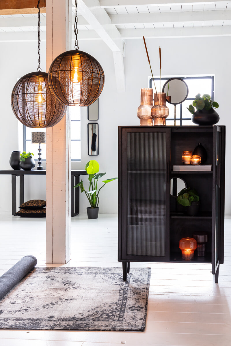 Light & Living Hanglamp 'Amarah' 50cm, mat zwart