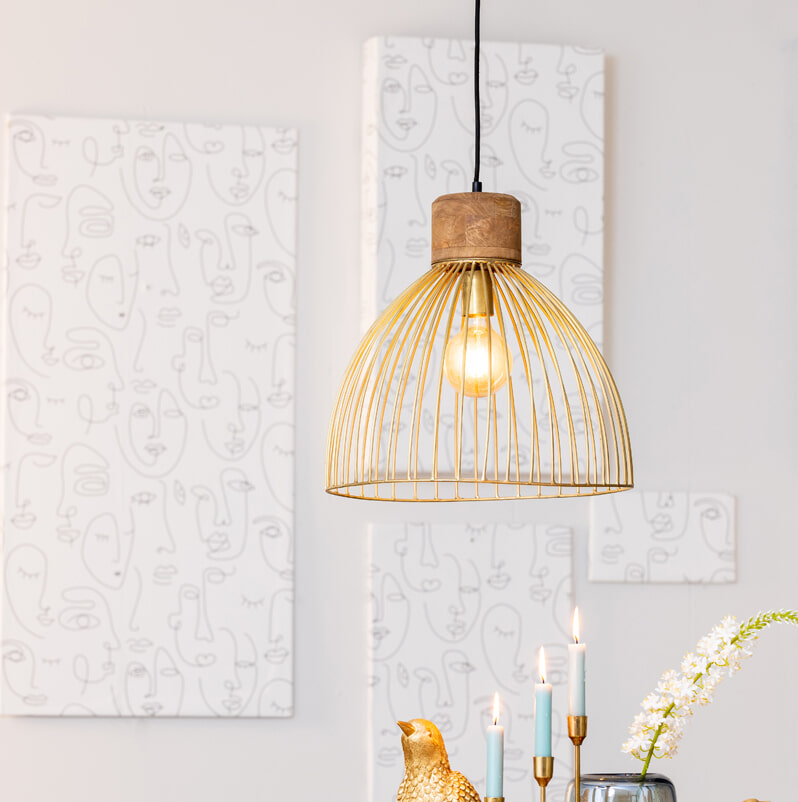 Light & Living Hanglamp 'Giada' 40cm, kleur Antiek Brons
