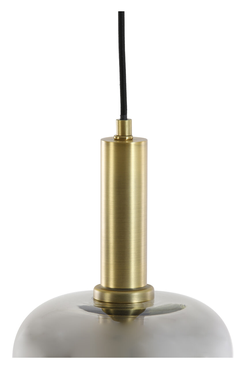 Light & Living Hanglamp 'Lekar' Ø16cm, Antiek Brons/Smoke