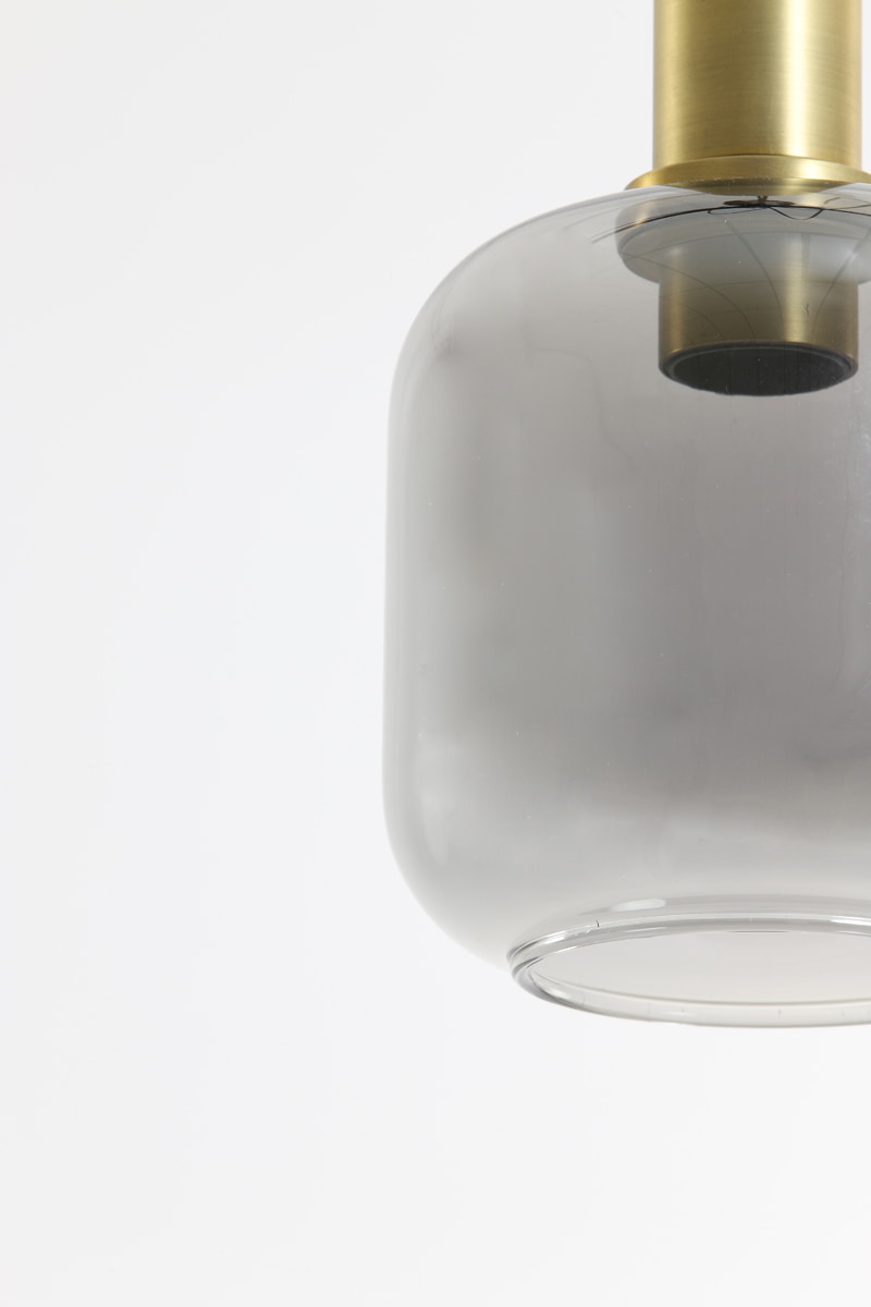 Light & Living Hanglamp 'Lekar' Ø21cm, Antiek Brons/Smoke