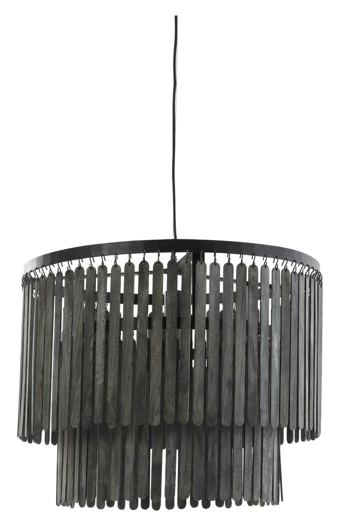 Light & Living Hanglamp Gulag 60cm - Zwart