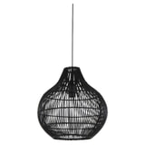 Light & Living Hanglamp 'Pacino' Rotan, Ø40cm, kleur Zwart