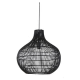 Light & Living Hanglamp 'Pacino' Rotan, Ø50cm, kleur Zwart